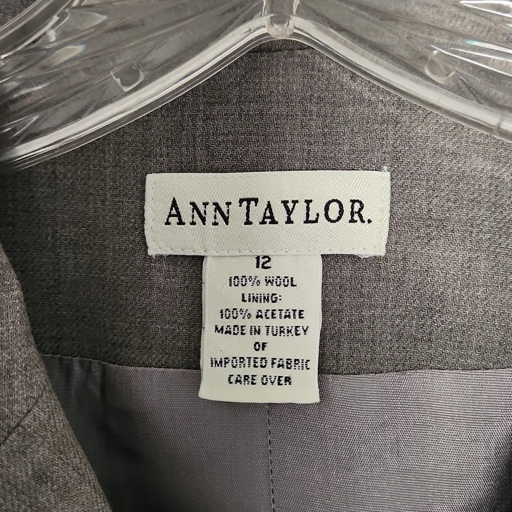 Ann Taylor Gray Skirt Suit Set - Picture 4 of 4